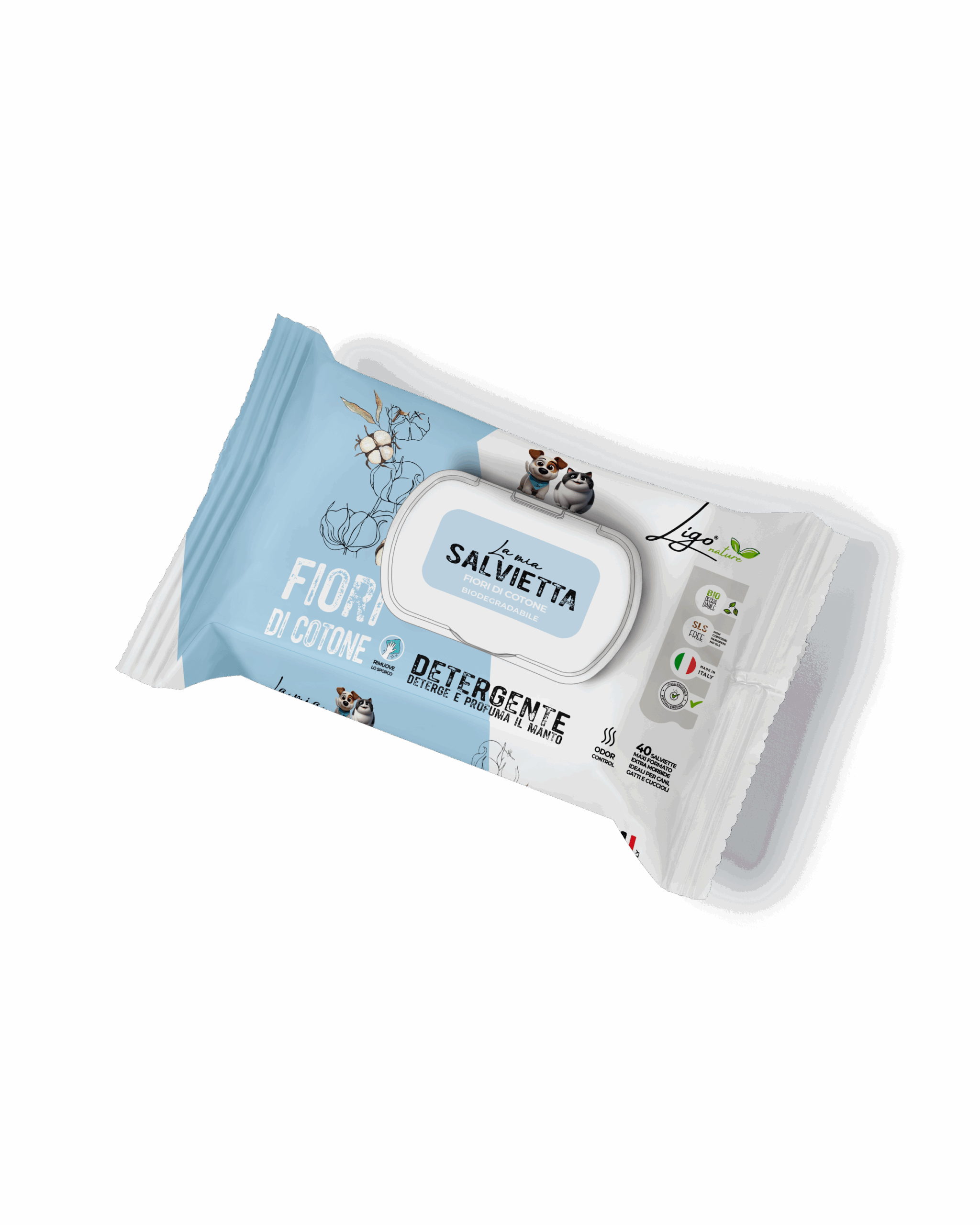 Salvietta Detergente Fiori Di Cotone
