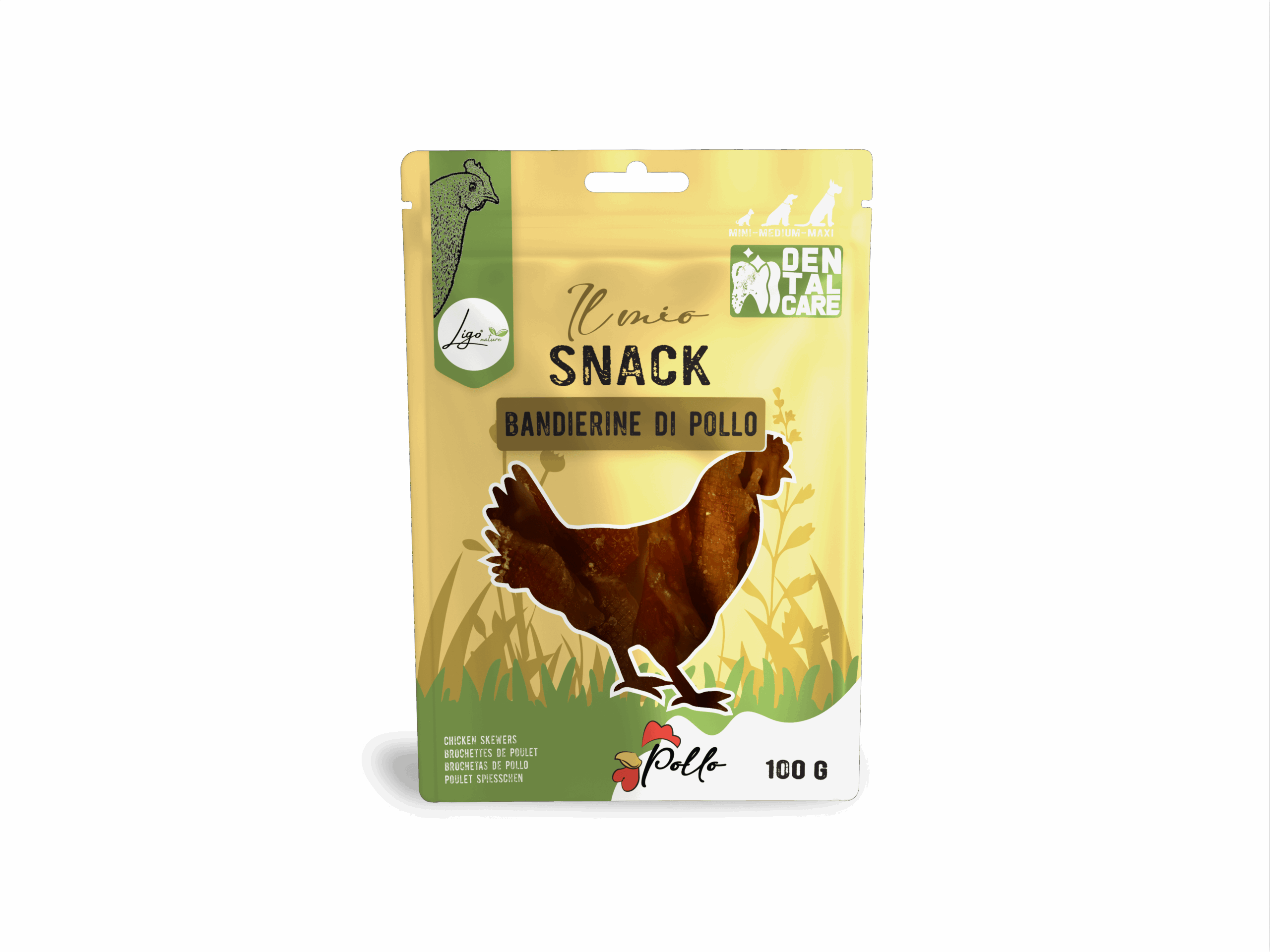 Il mio snack Bandierine di pollo DENTAL CARE 100gr