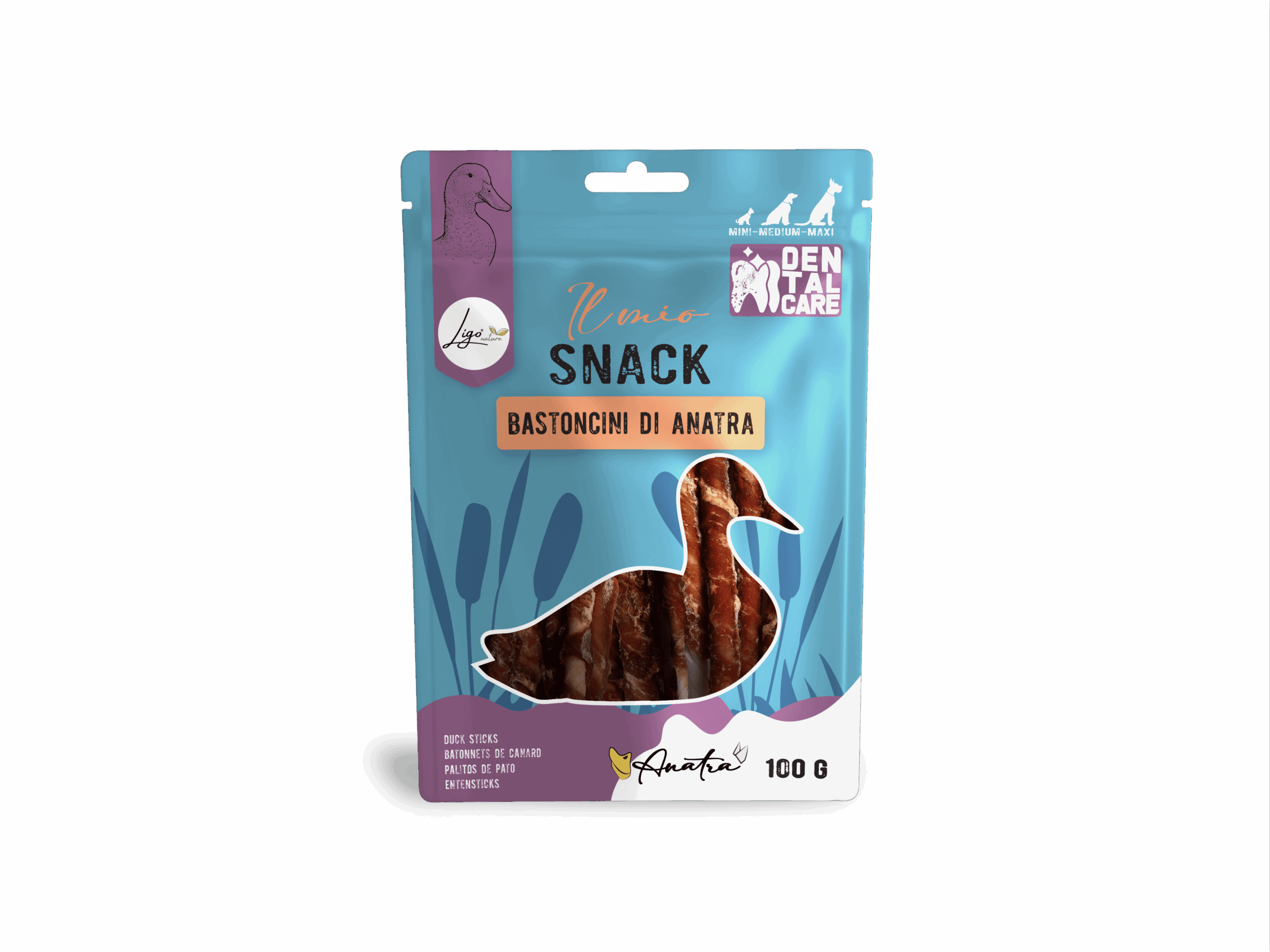 Ligo Nature Il mio snack Bastoncini di anatra DENTAL CARE 100gr
