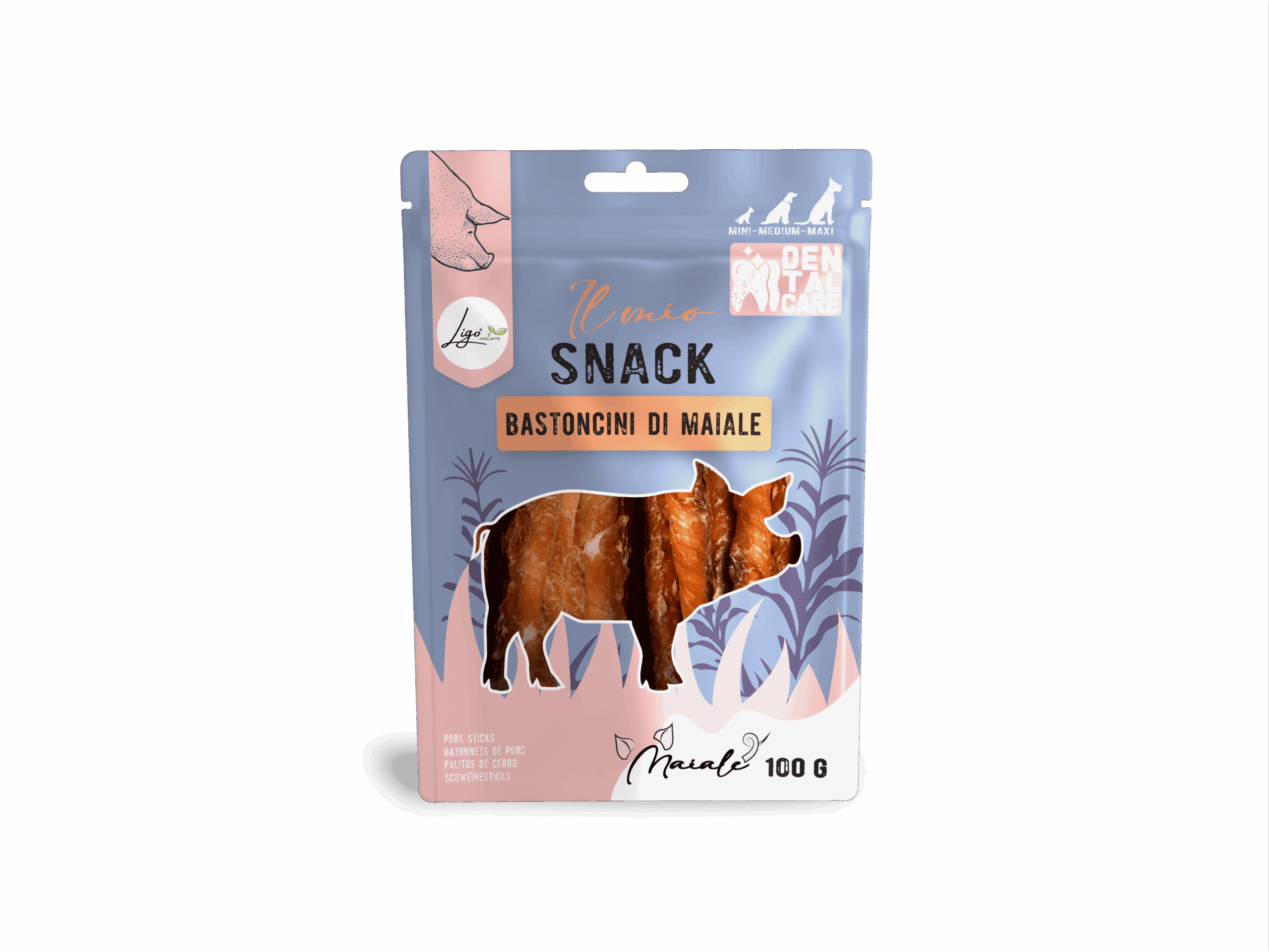 Il mio snack Bastoncini di maiale DENTAL CARE 100gr