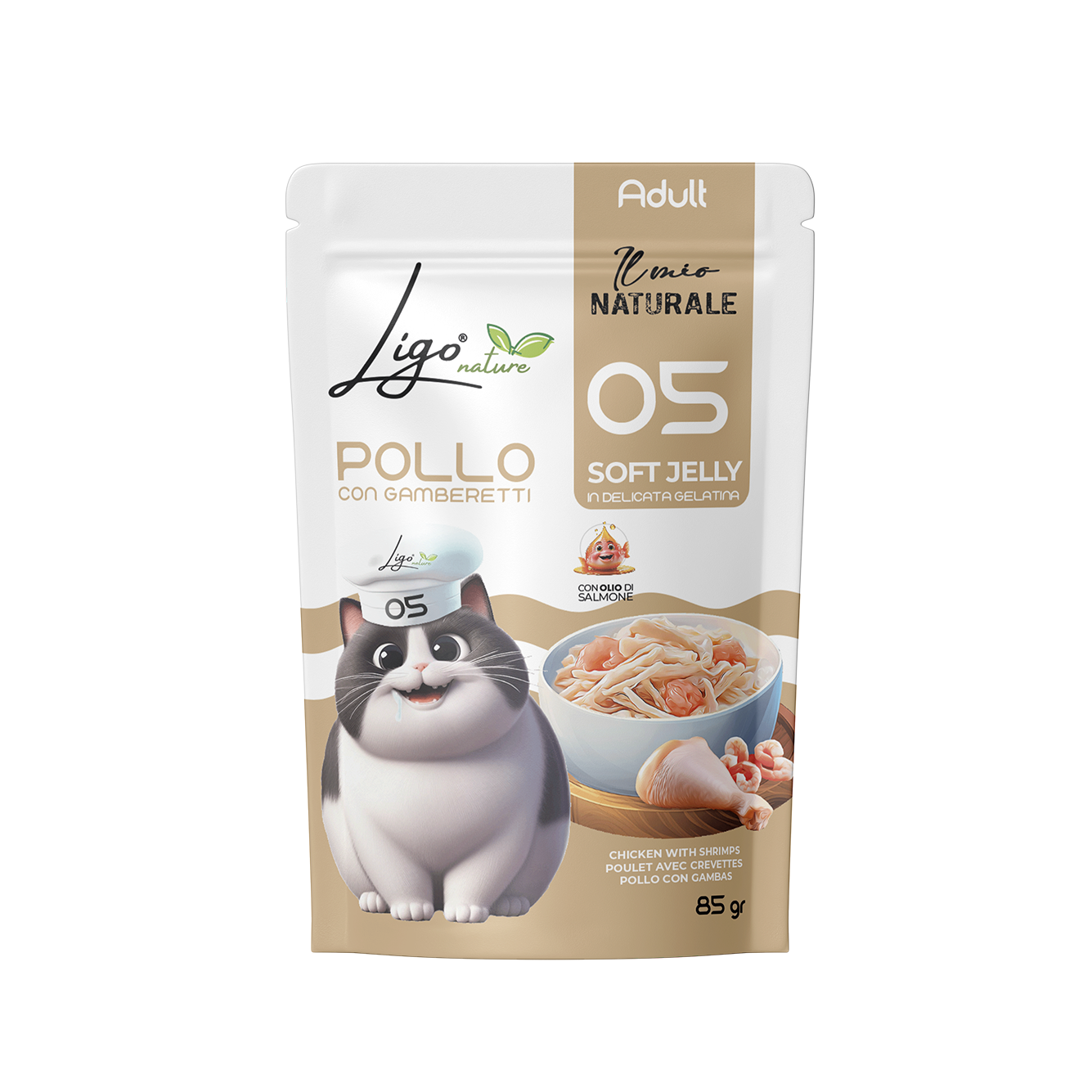 Soft Jelly Pollo con gamberetti