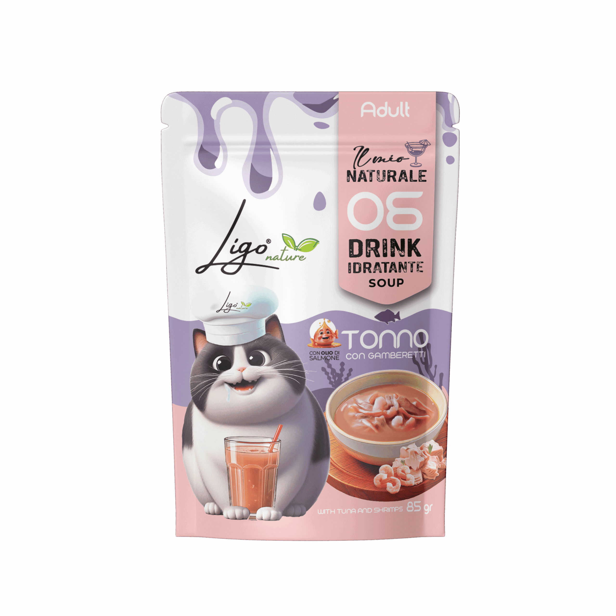 La Mia Naturale Soup drink Tonno con gamberetti N.06 85 g
