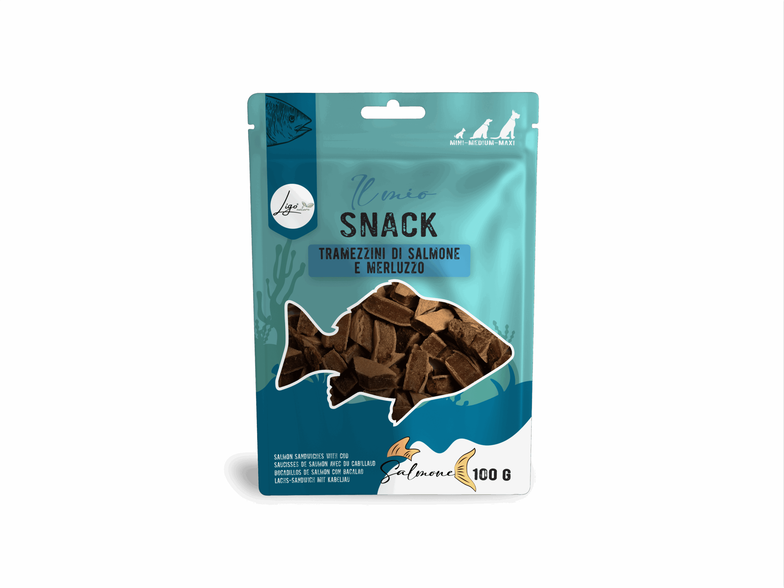 Il mio snack SOFT Tramezzini salmone e merluzzo 100gr