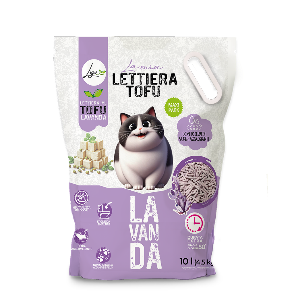 Lettiera Tofu profumazione alla lavanda 10l
