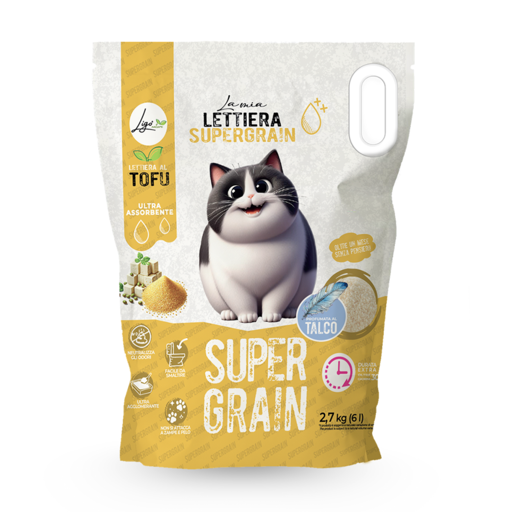 Lettiera Supergrain profumazione talco 6